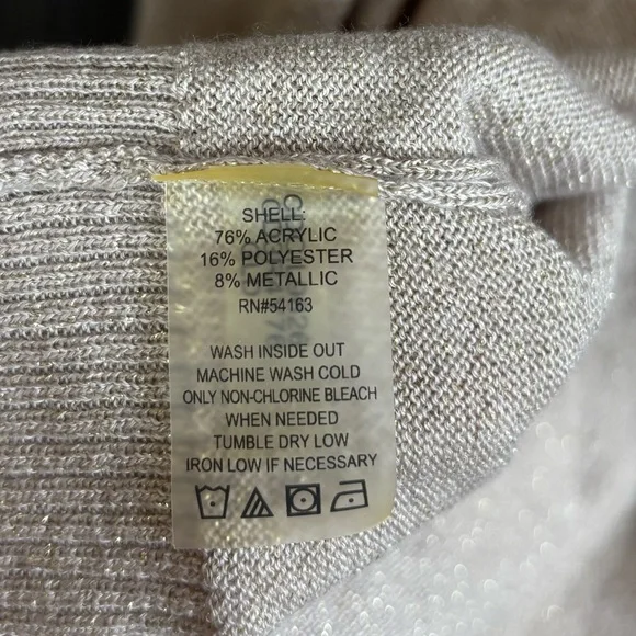 Calvin Klein Glitter Shrug Cardigan - Picture 6 of 7